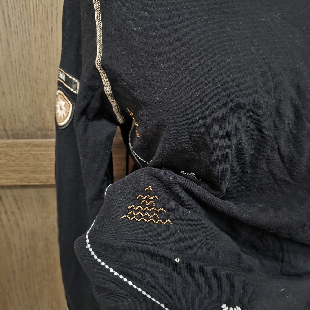 Alp N Rock Black and Gray Long Sleeve Top - Picture 4 of 7